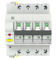 Tuya WiFi Smart Circuit Breaker 4P, 10-63A, 6kA, Multi-Phase, Remote Protection, C/D Curve DIN Rail, Certified Smart IoT Switch